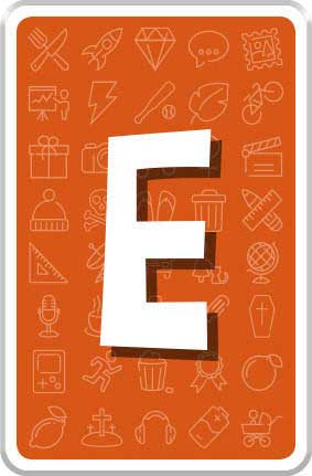 Carte Lettre E